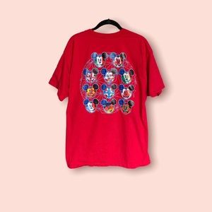 Disney Epcot bright red graphic tee shirt - XL